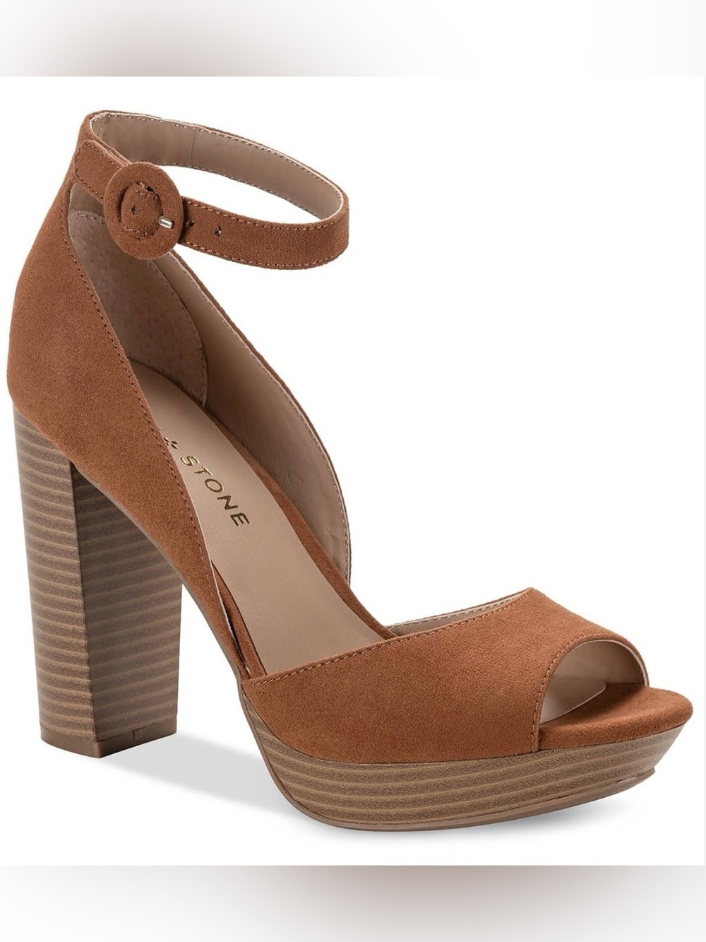 Sun + Stone Reeta Faux Suede Platform Heels - Size 10
